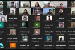 Gallery view of the online alumni session on relationships